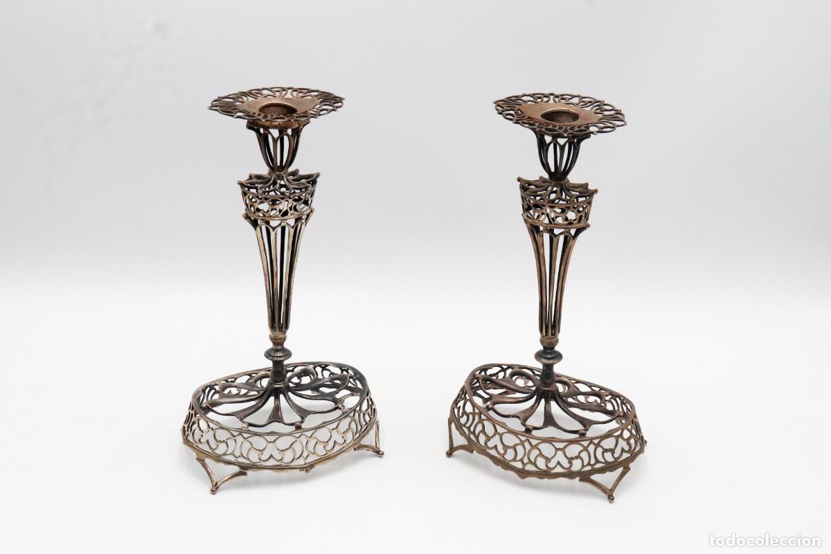Antig&uuml;edades: candelabros de plata - Foto 5