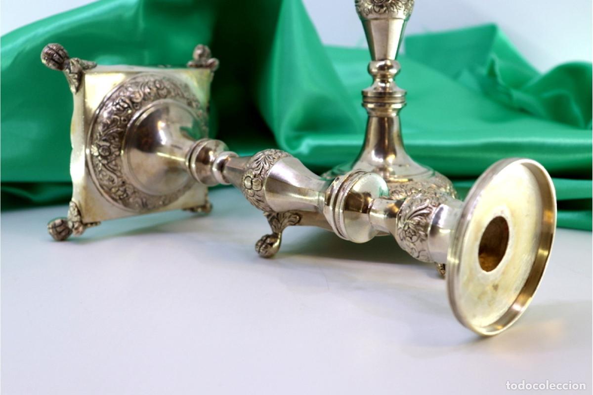 Antig&uuml;edades: candelabros de plata - Foto 2