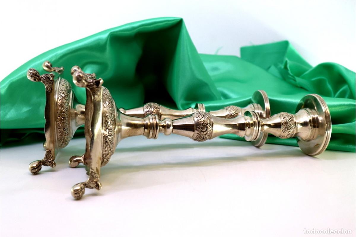 Antig&uuml;edades: candelabros de plata - Foto 3