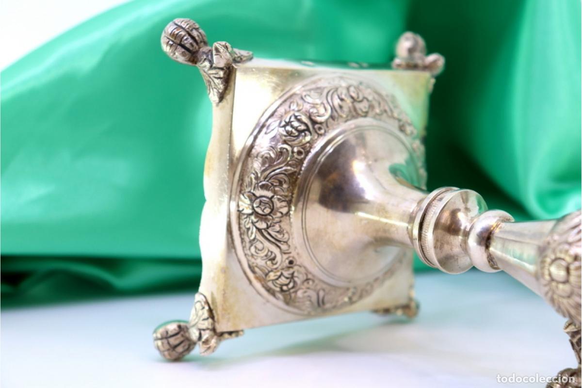 Antig&uuml;edades: candelabros de plata - Foto 4