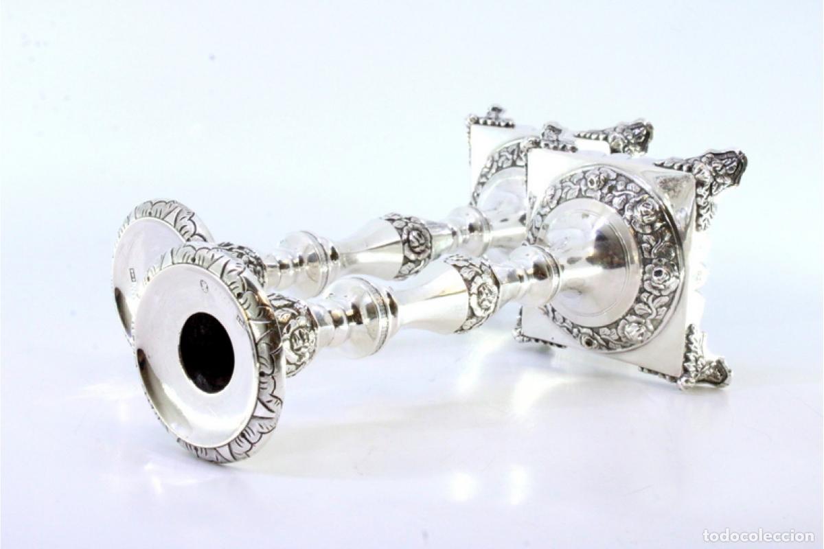 Antig&uuml;edades: candelabros de plata - Foto 3