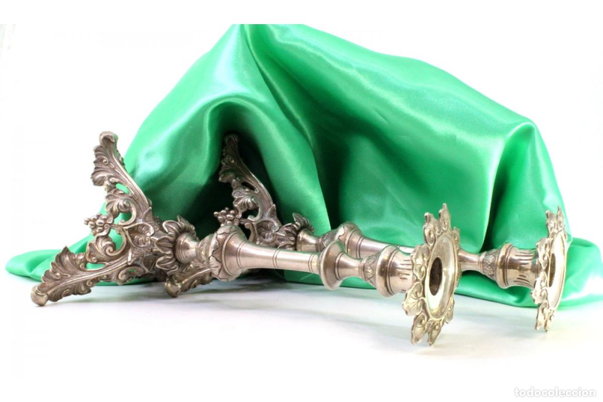 Antig&uuml;edades: candelabros de plata - Foto 4