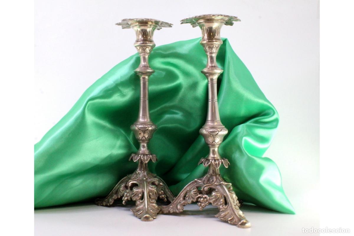 Antig&uuml;edades: candelabros de plata - Foto 8