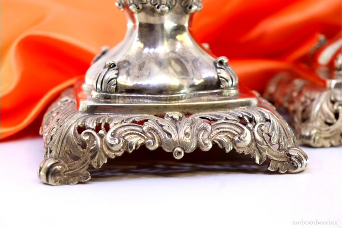 Antig&uuml;edades: candelabros de plata - Foto 7