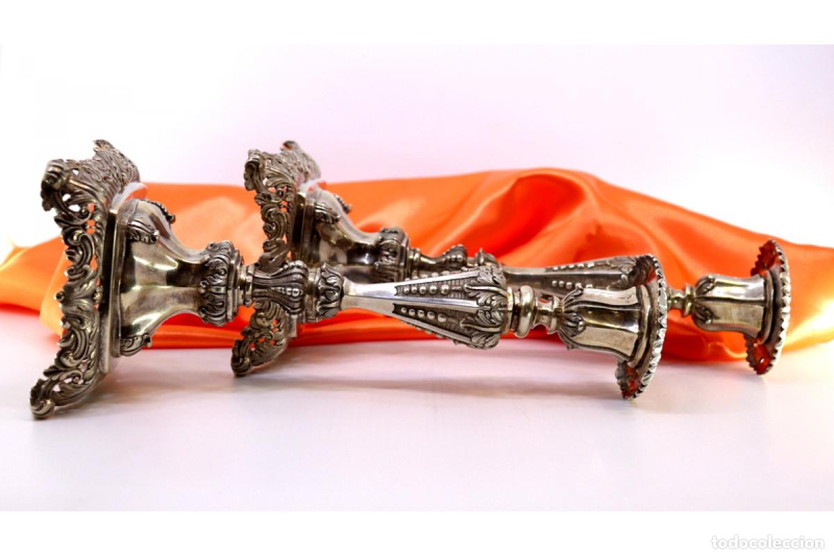 Antig&uuml;edades: candelabros de plata - Foto 8