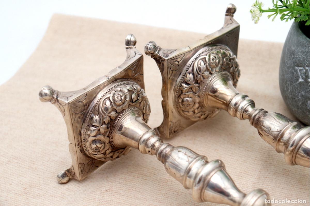 Antig&uuml;edades: candelabros de plata - Foto 3