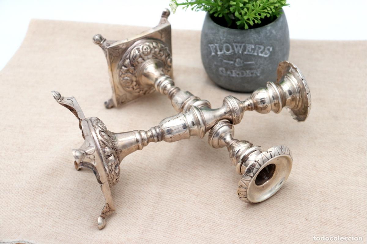 Antig&uuml;edades: candelabros de plata - Foto 7