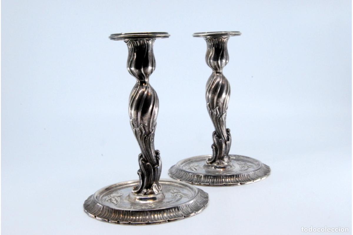 Antig&uuml;edades: Candelabros de plata - Foto 2