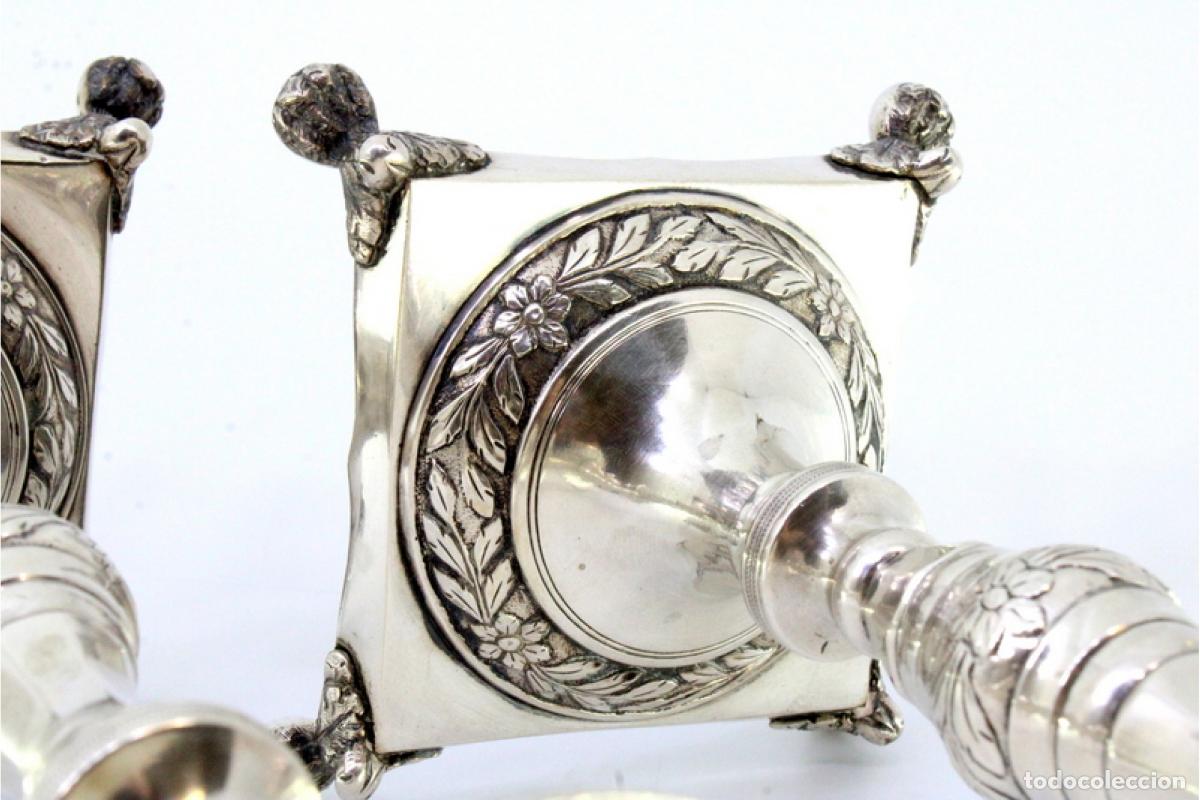 Antig&uuml;edades: candelabros de plata - Foto 5