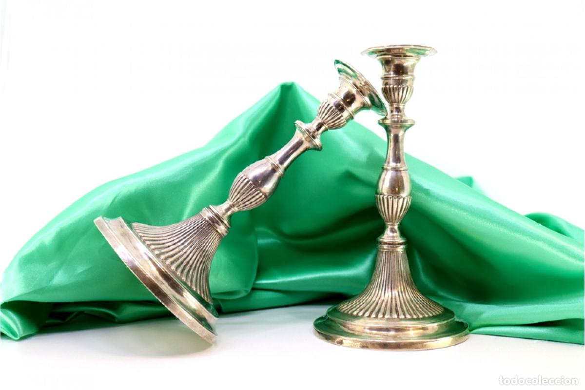Antig&uuml;edades: candelabros de plata - Foto 4