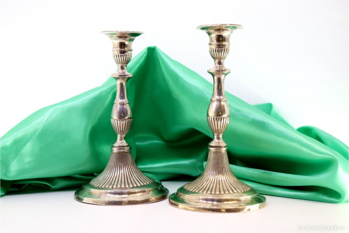 Antig&uuml;edades: candelabros de plata - Foto 1