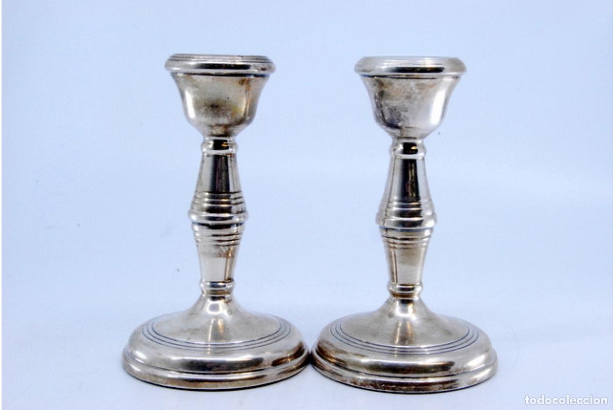 Antig&uuml;edades: candelabros de plata - Foto 2