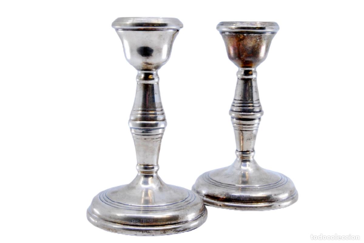 Antig&uuml;edades: candelabros de plata - Foto 1