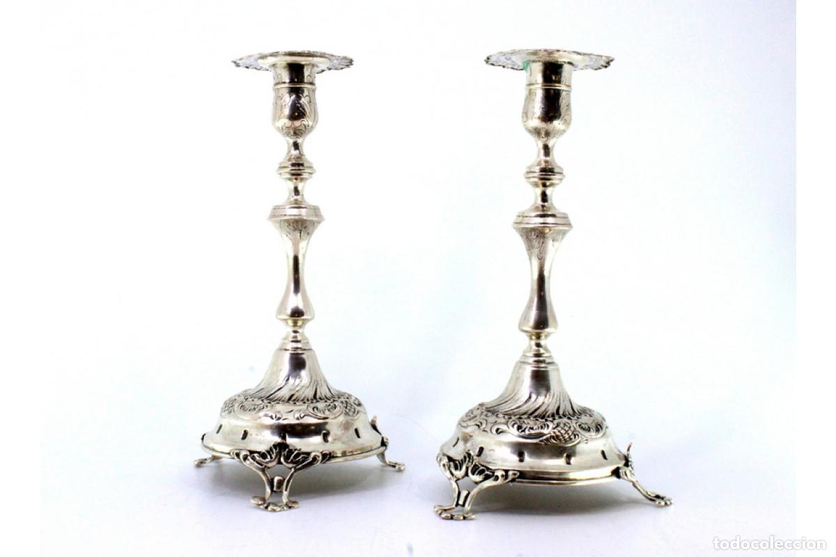 Antig&uuml;edades: candelabros de plata - Foto 2
