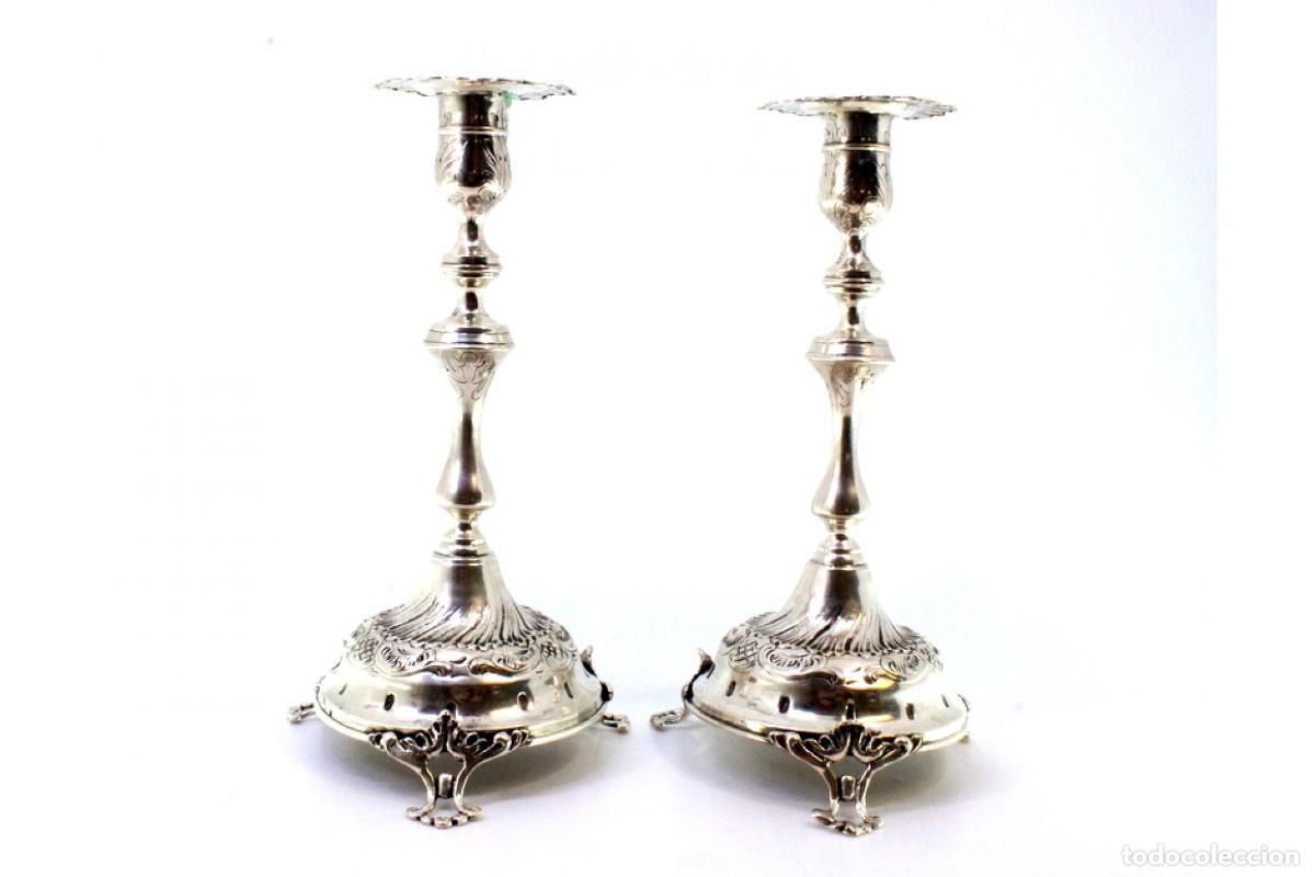Antig&uuml;edades: candelabros de plata - Foto 7