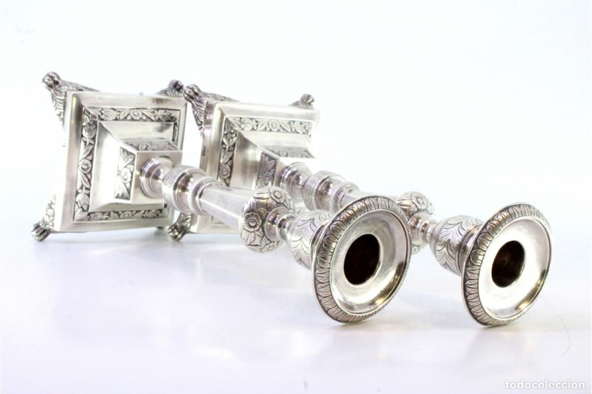 Antig&uuml;edades: candelabros de plata - Foto 2