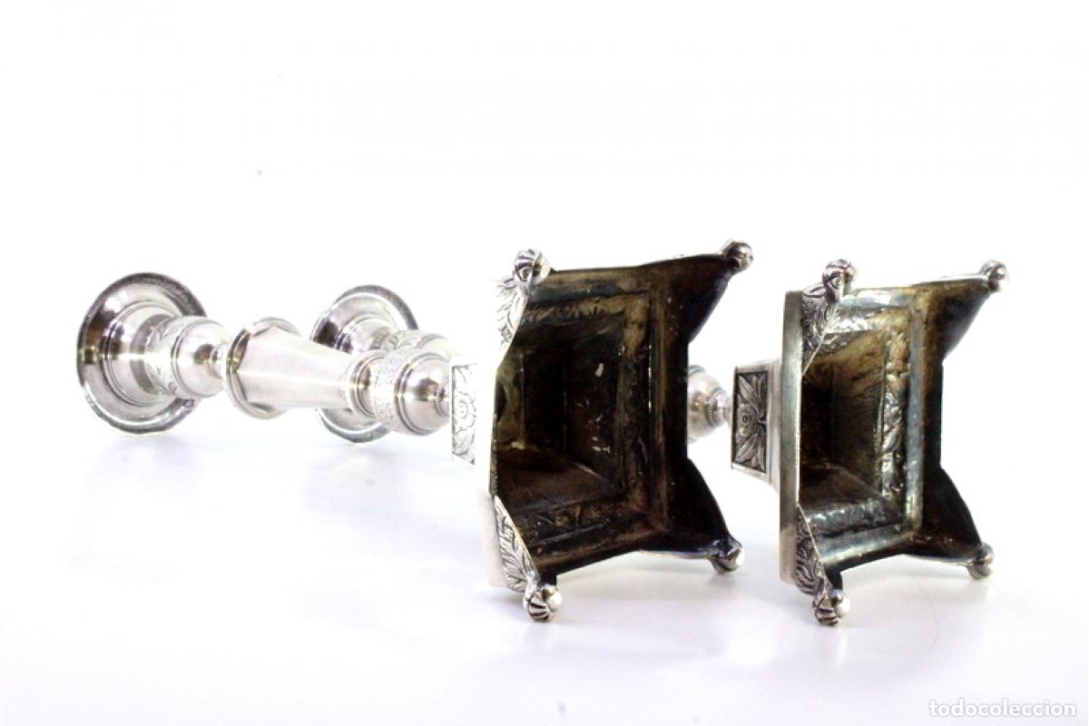 Antig&uuml;edades: candelabros de plata - Foto 3