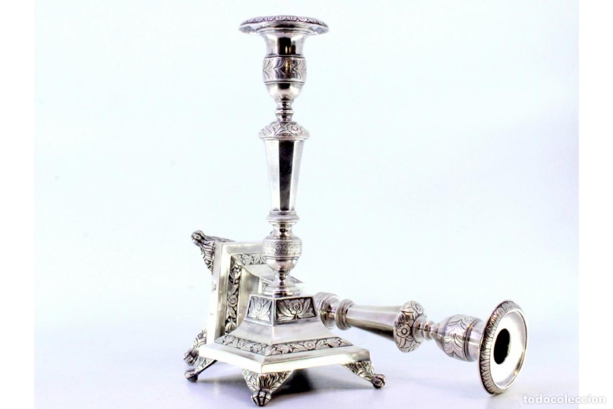 Antig&uuml;edades: candelabros de plata - Foto 4