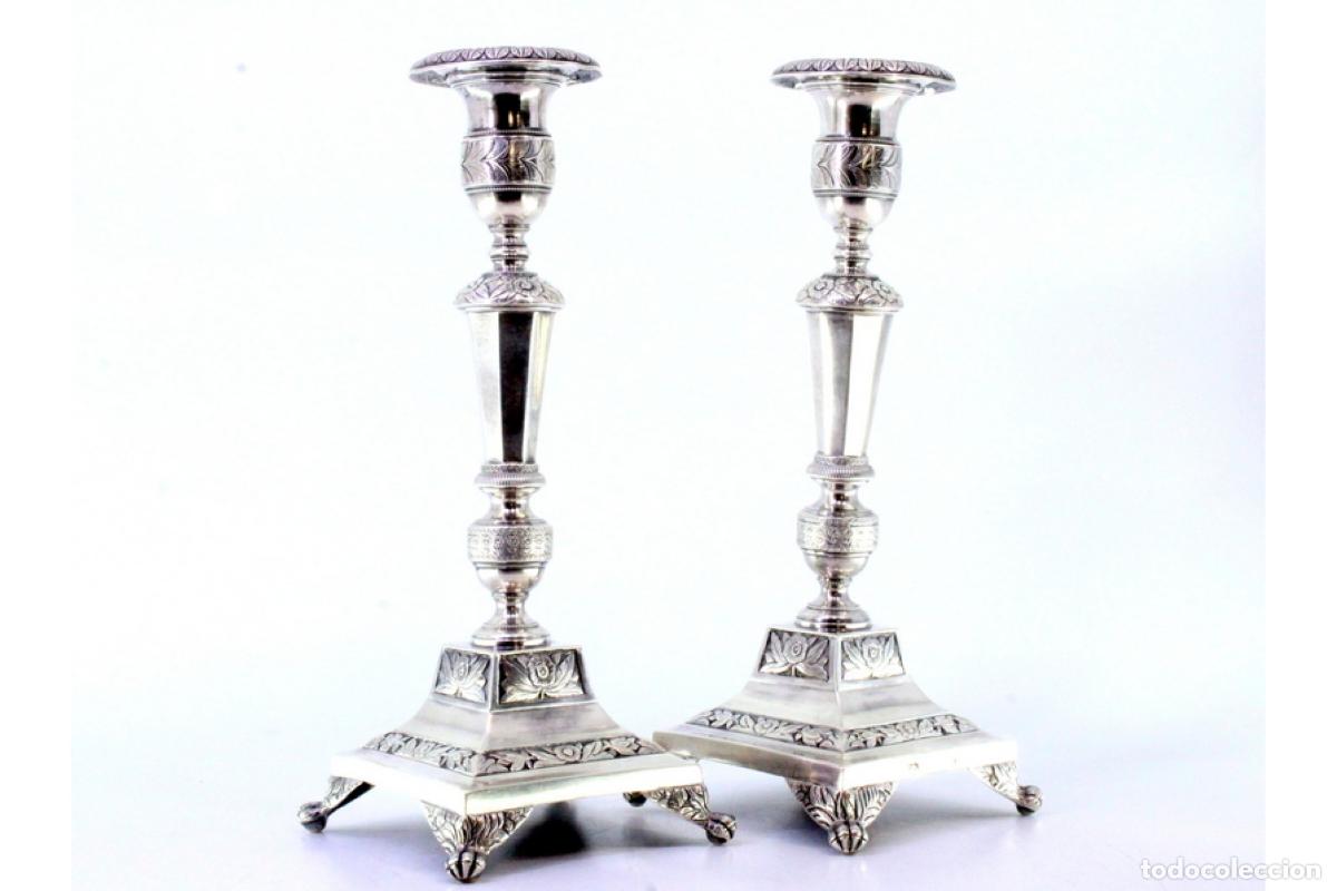 Antig&uuml;edades: candelabros de plata - Foto 5