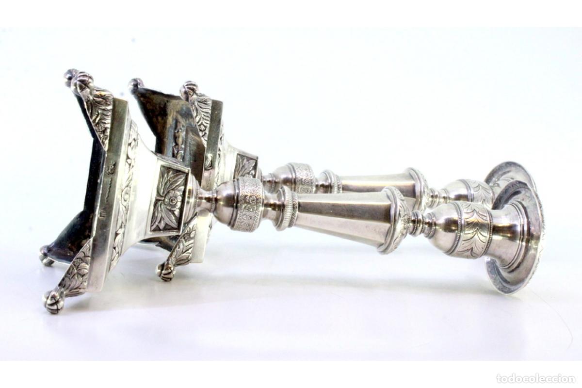 Antig&uuml;edades: candelabros de plata - Foto 6
