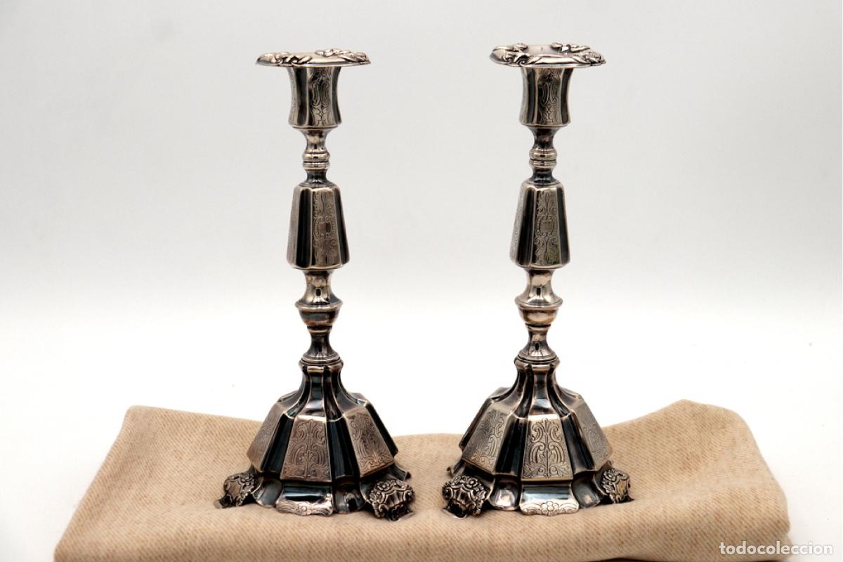 Antig&uuml;edades: candelabros de plata - Foto 7