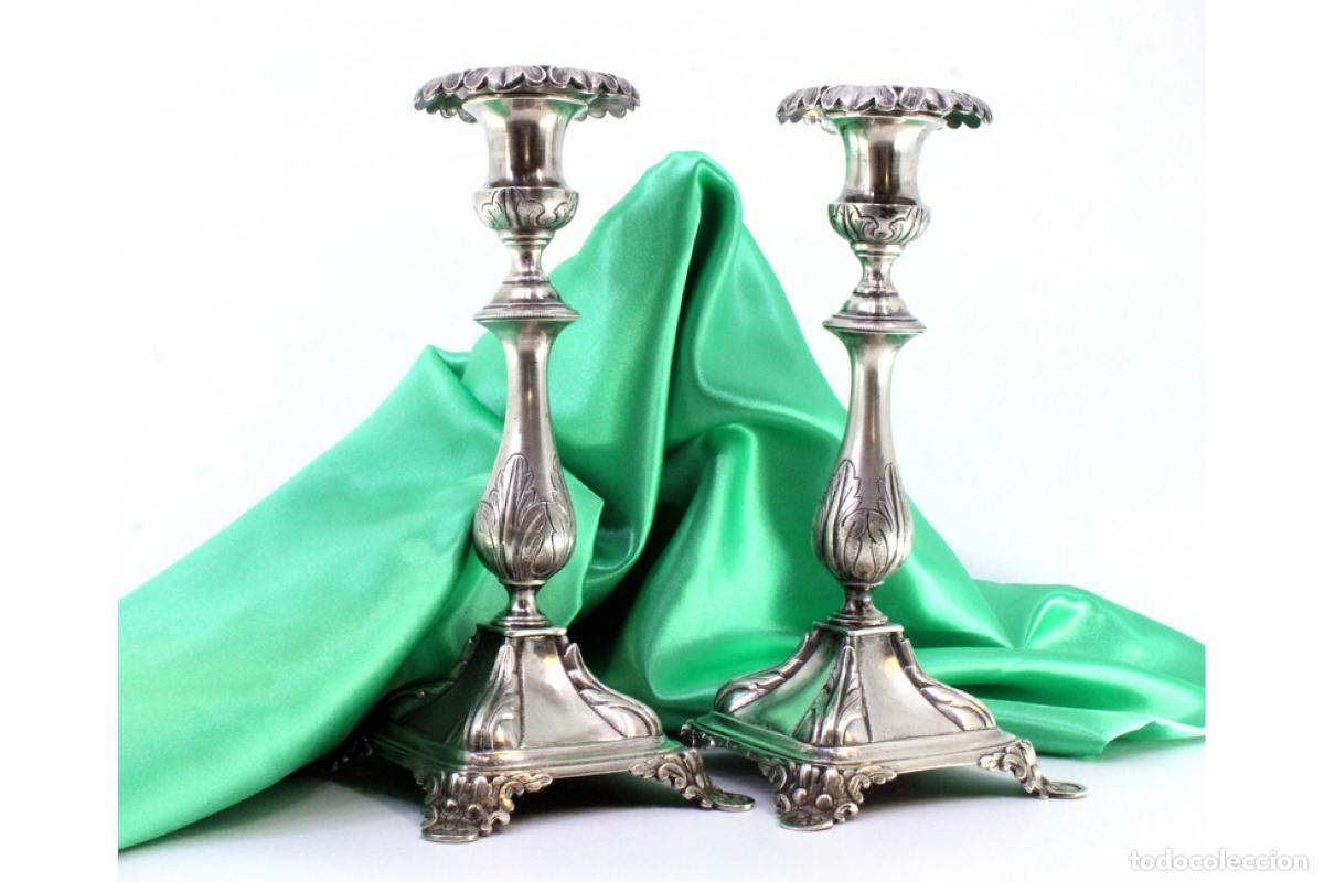 Antig&uuml;edades: candelabros de plata - Foto 4