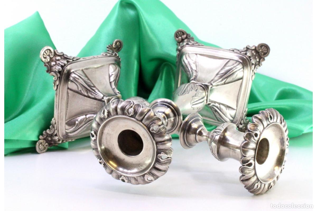 Antig&uuml;edades: candelabros de plata - Foto 6