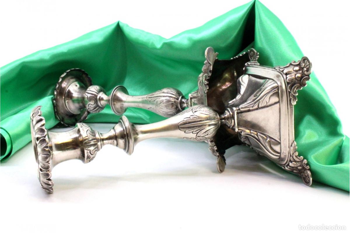 Antig&uuml;edades: candelabros de plata - Foto 8