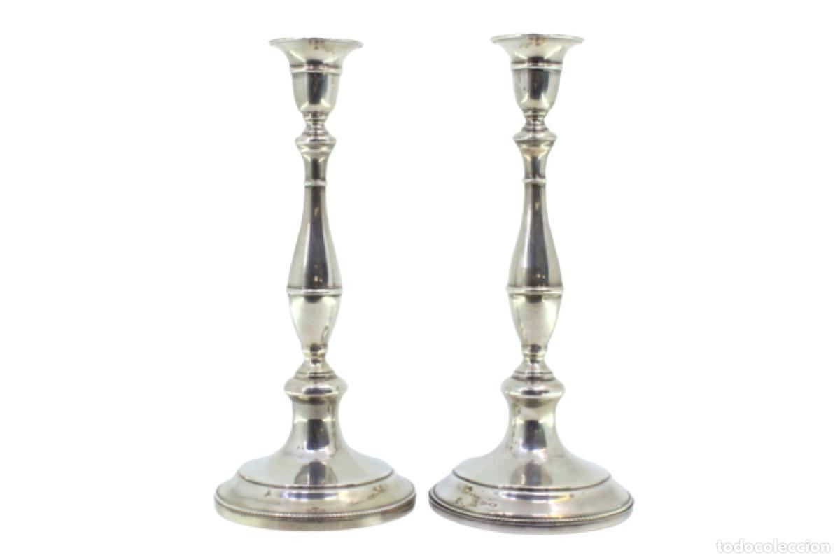 Antig&uuml;edades: candelabros de plata - Foto 1