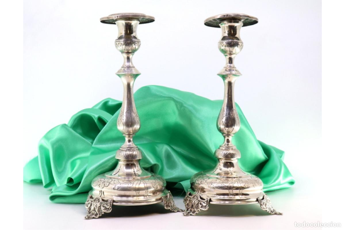 Antig&uuml;edades: candelabros de plata - Foto 6