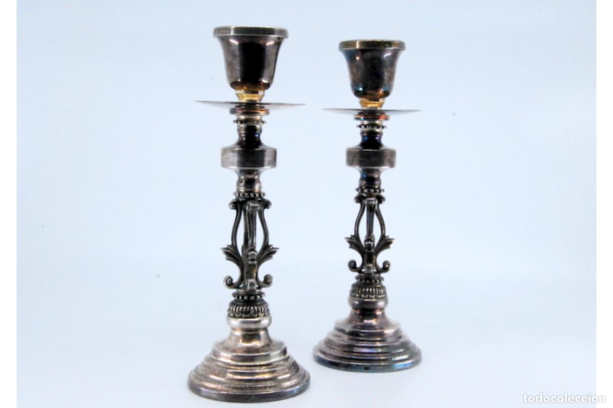 Antig&uuml;edades: candelabros de plata - Foto 4