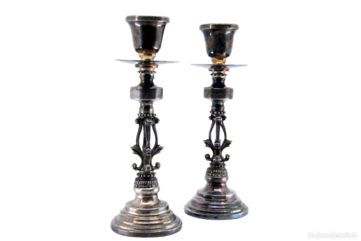 Antig&uuml;edades: candelabros de plata - Foto 1