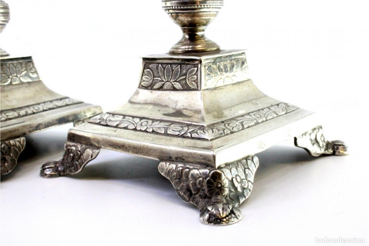Antig&uuml;edades: candelabros de plata - Foto 2