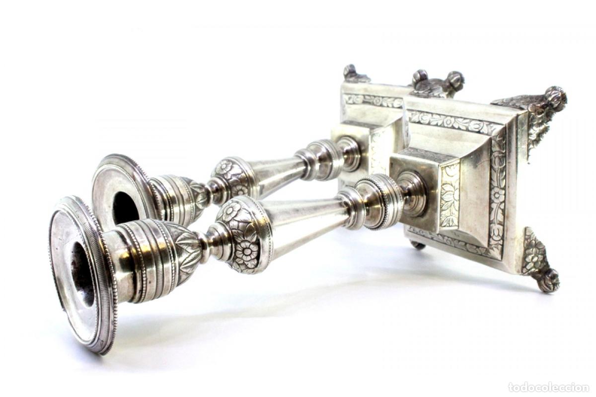 Antig&uuml;edades: candelabros de plata - Foto 4