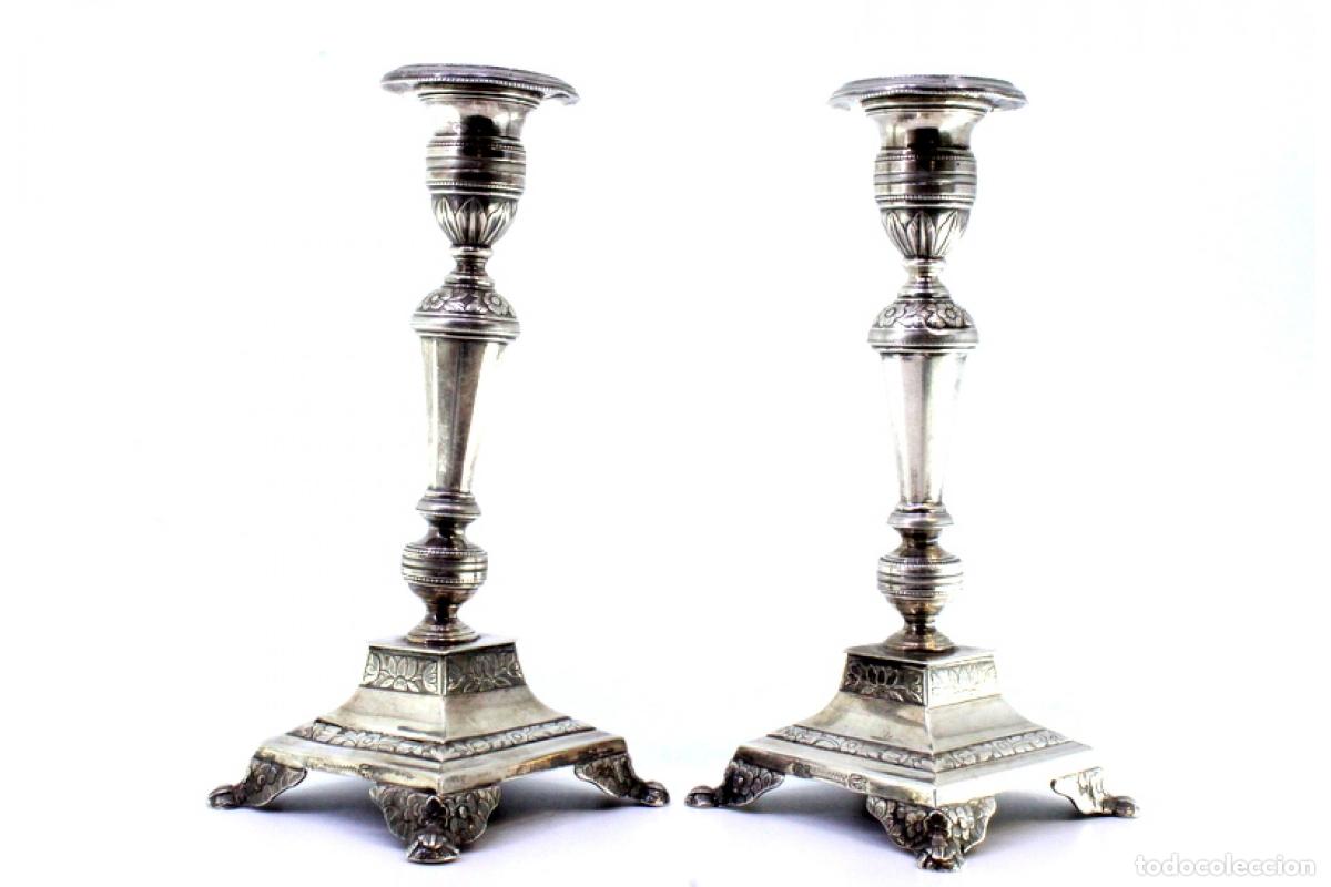 Antig&uuml;edades: candelabros de plata - Foto 7