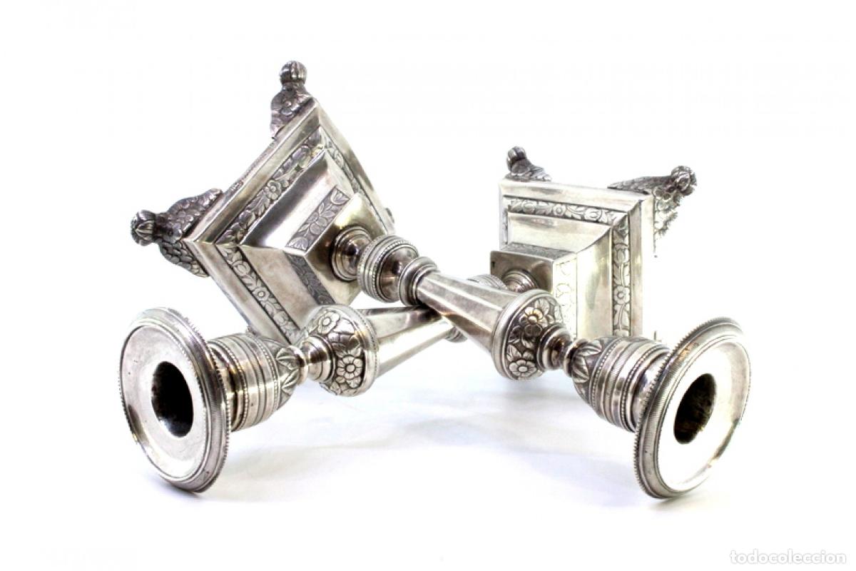Antig&uuml;edades: candelabros de plata - Foto 8