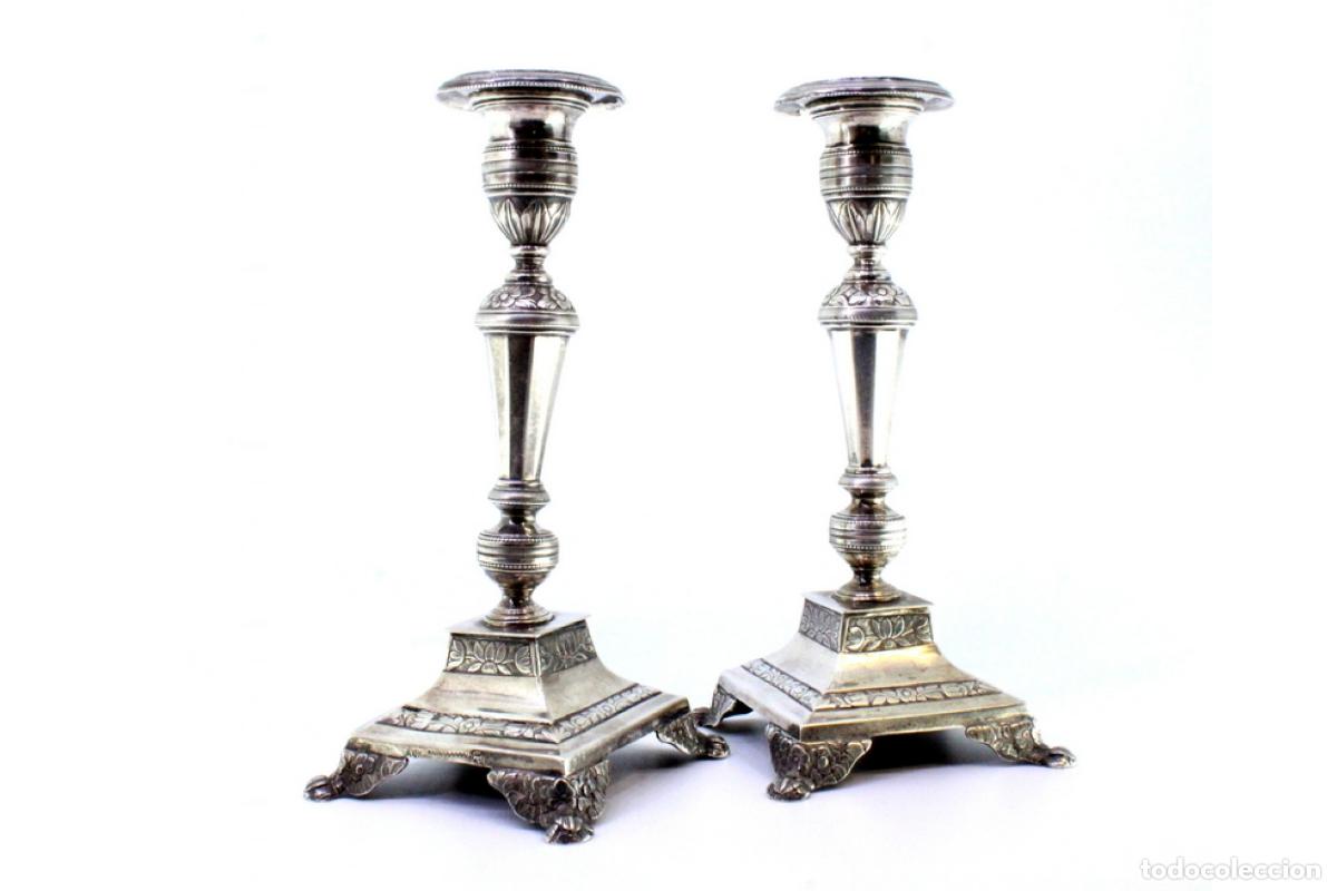 Antig&uuml;edades: candelabros de plata - Foto 9