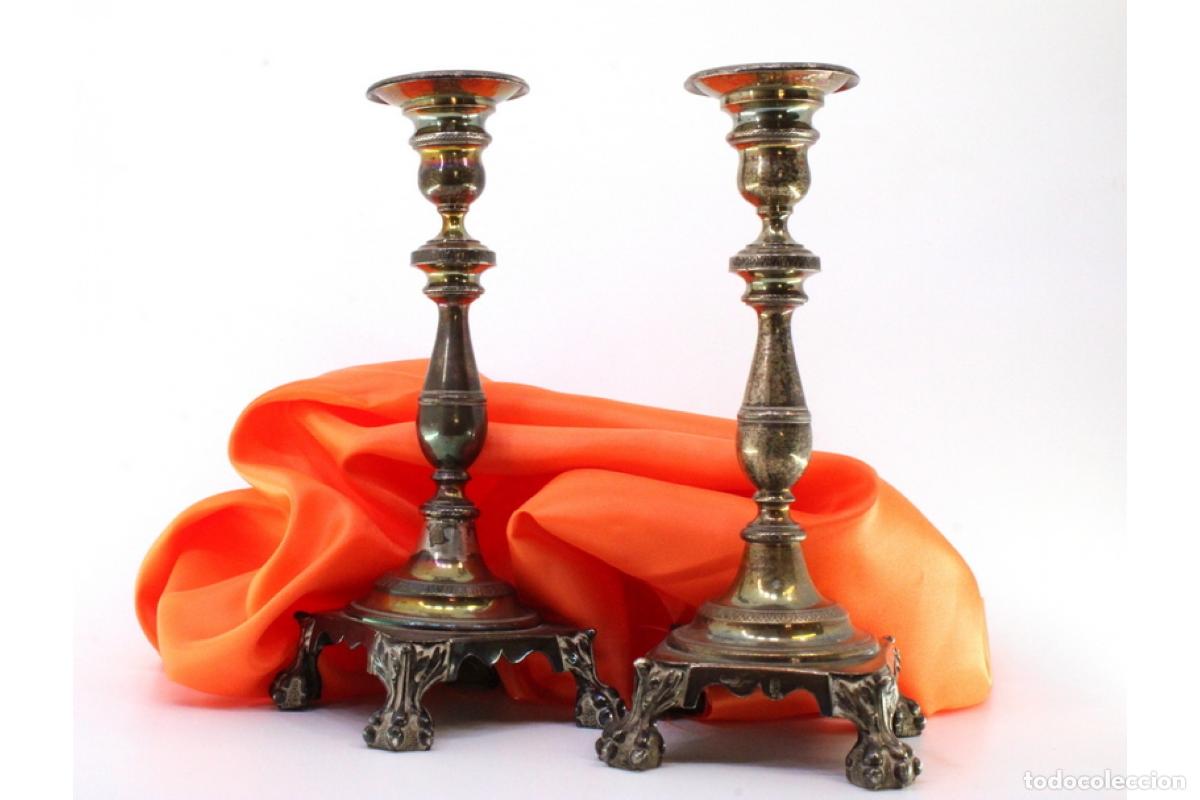 Antig&uuml;edades: candelabros de plata - Foto 2