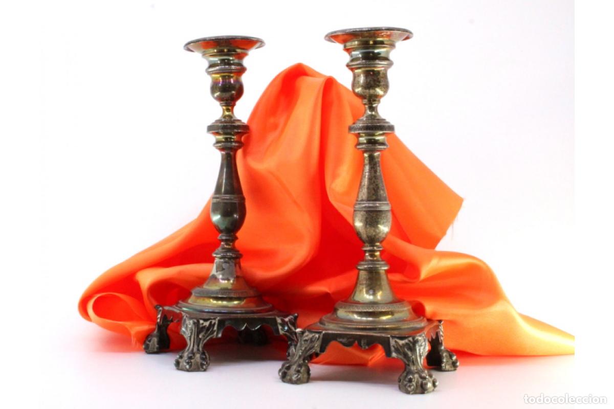 Antig&uuml;edades: candelabros de plata - Foto 3