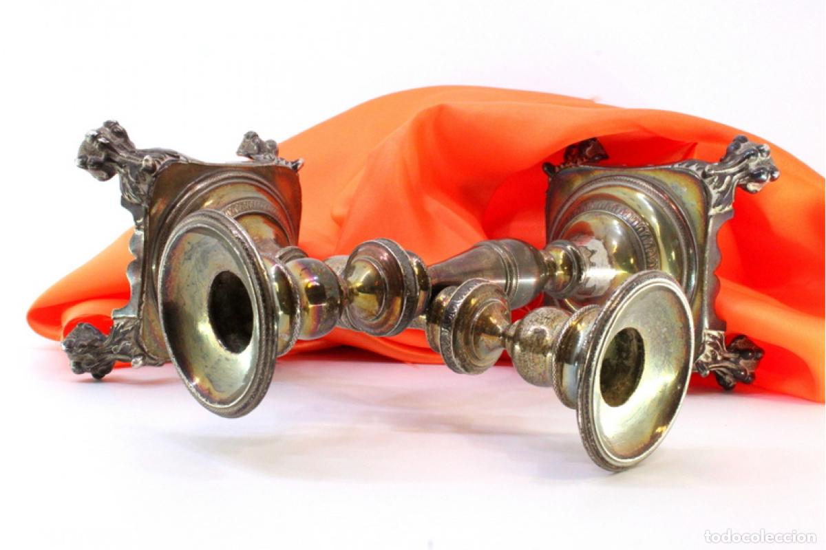 Antig&uuml;edades: candelabros de plata - Foto 4