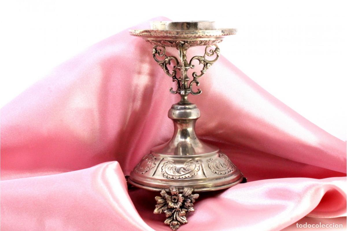 Antig&uuml;edades: candelabro de plata - Foto 1