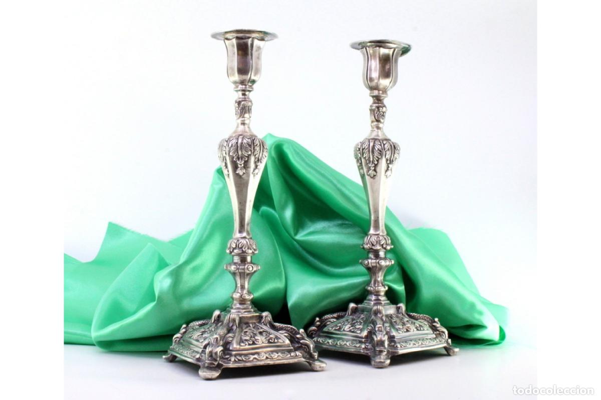 Antig&uuml;edades: candelabros de plata - Foto 7