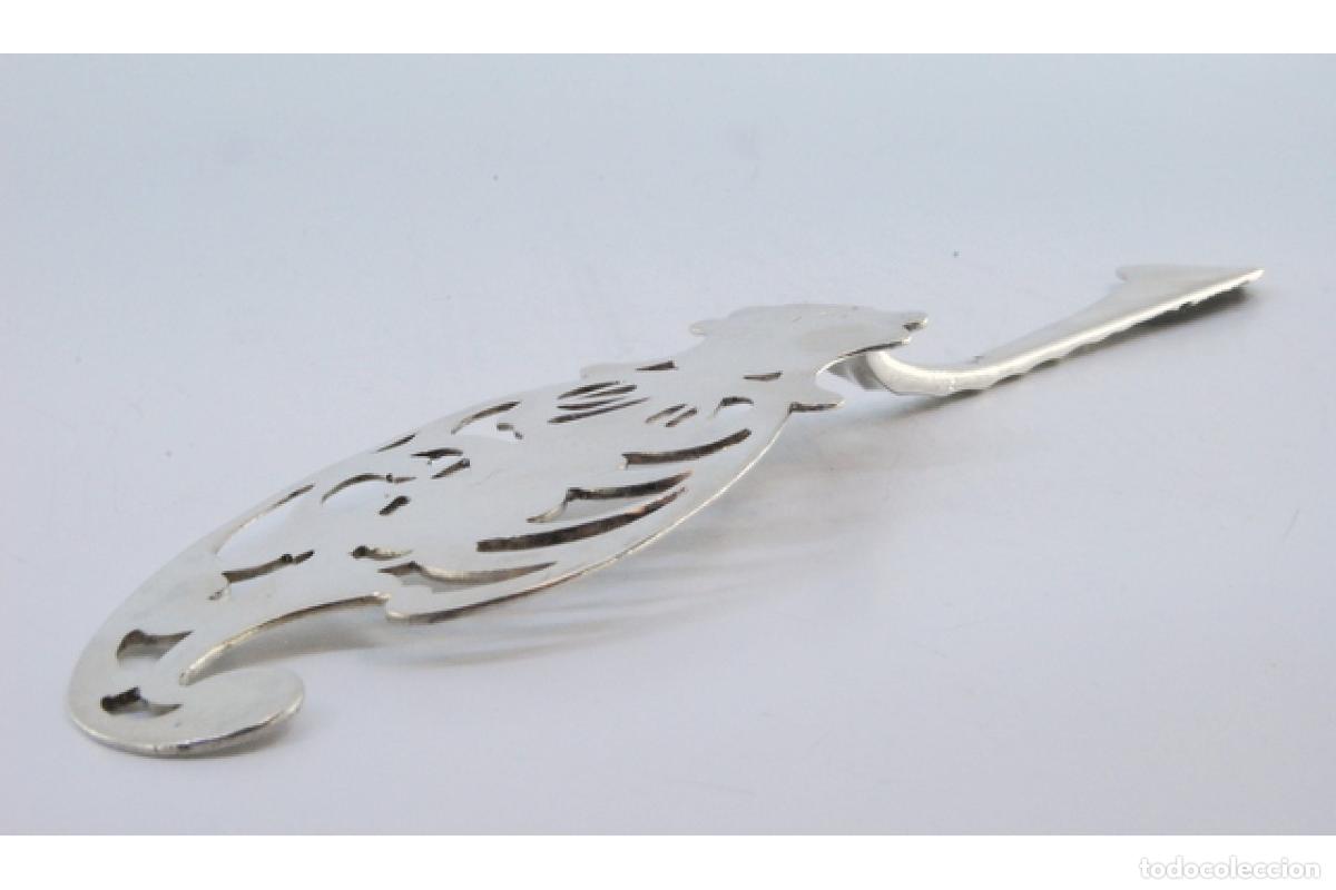 Antig&uuml;edades: Esp&aacute;tula de plata para servir pescado. - Foto 5