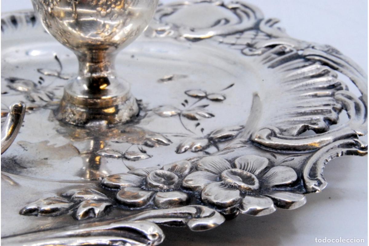 Antig&uuml;edades: Candelabro de mano, en plata - Foto 10