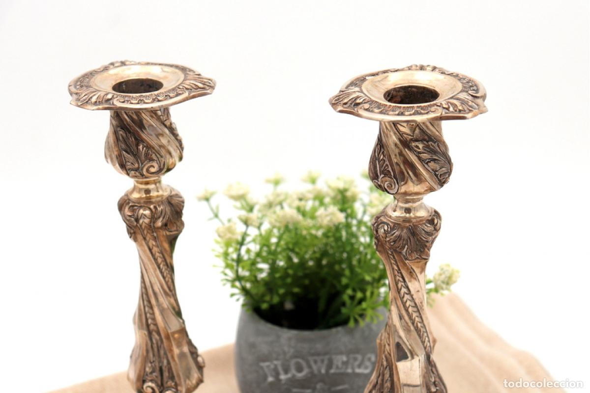 Antig&uuml;edades: candelabros de plata - Foto 4