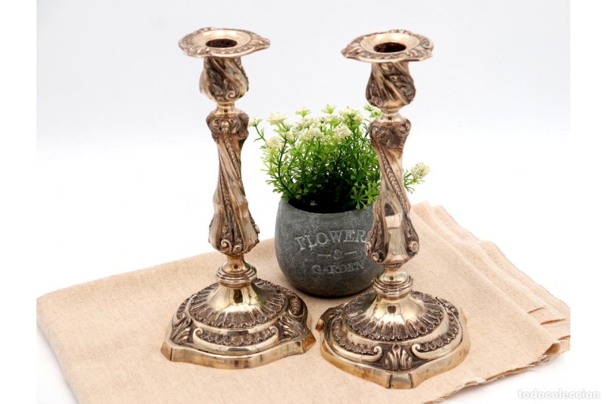 Antig&uuml;edades: candelabros de plata - Foto 1