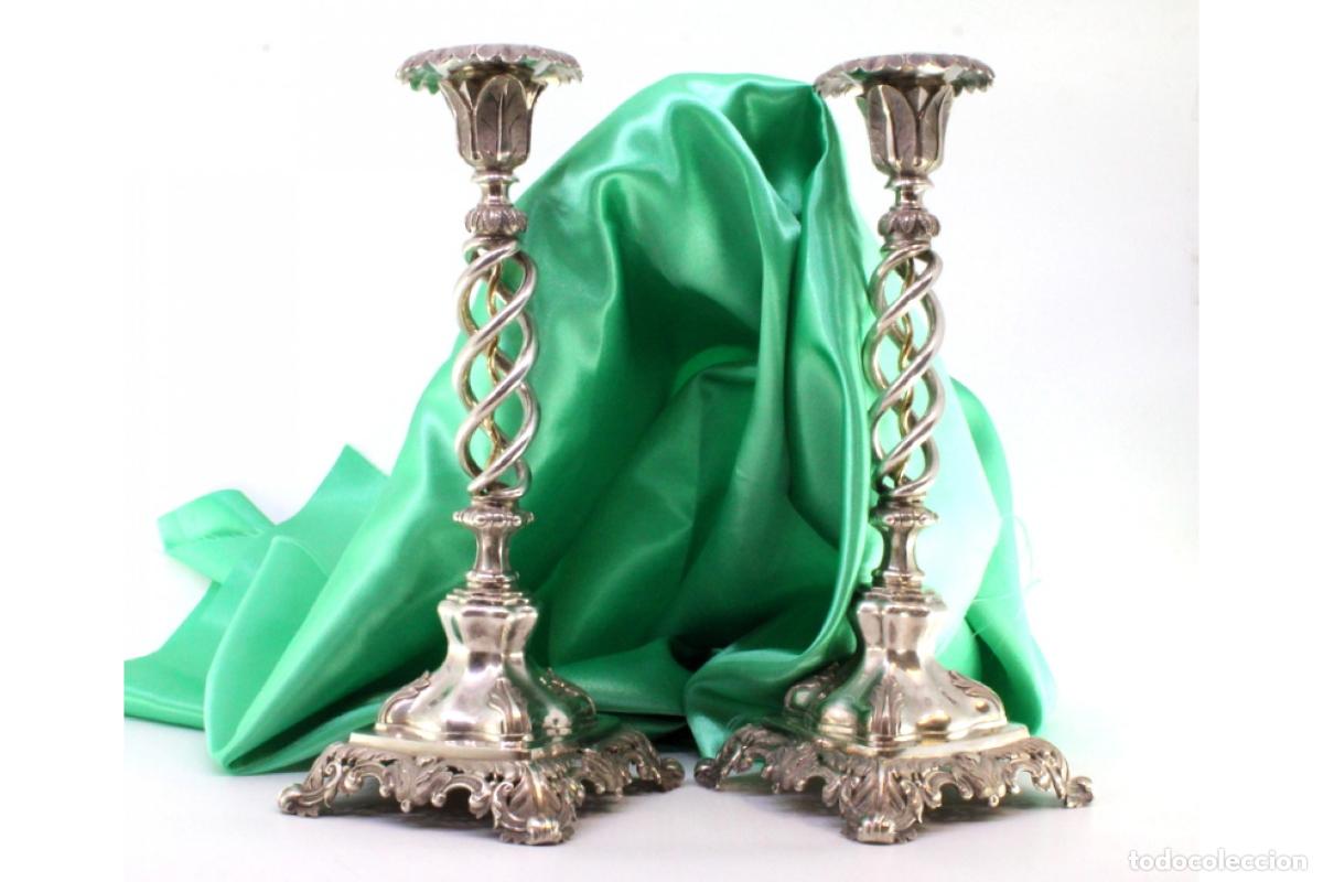 Antig&uuml;edades: candelabros de plata - Foto 5
