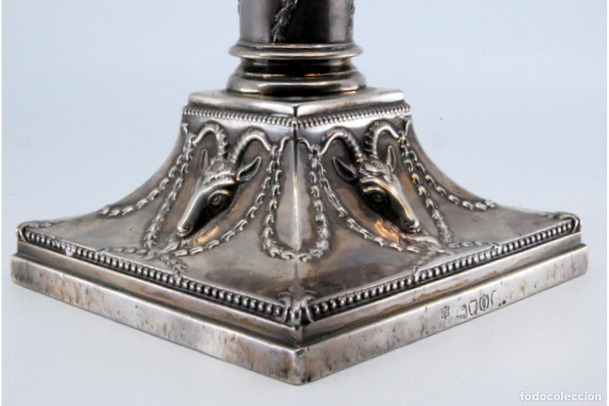Antig&uuml;edades: candelabro de plata - Foto 4
