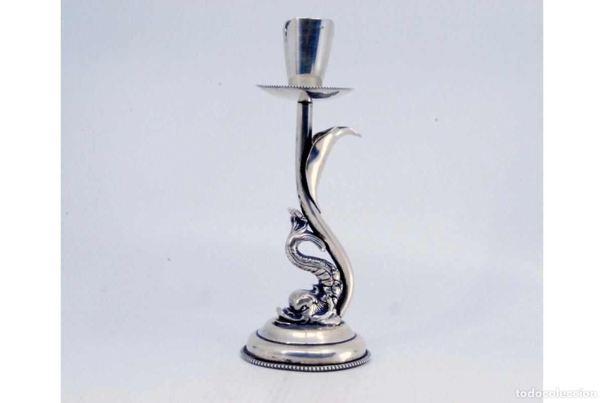Antig&uuml;edades: candelabro de plata - Foto 2