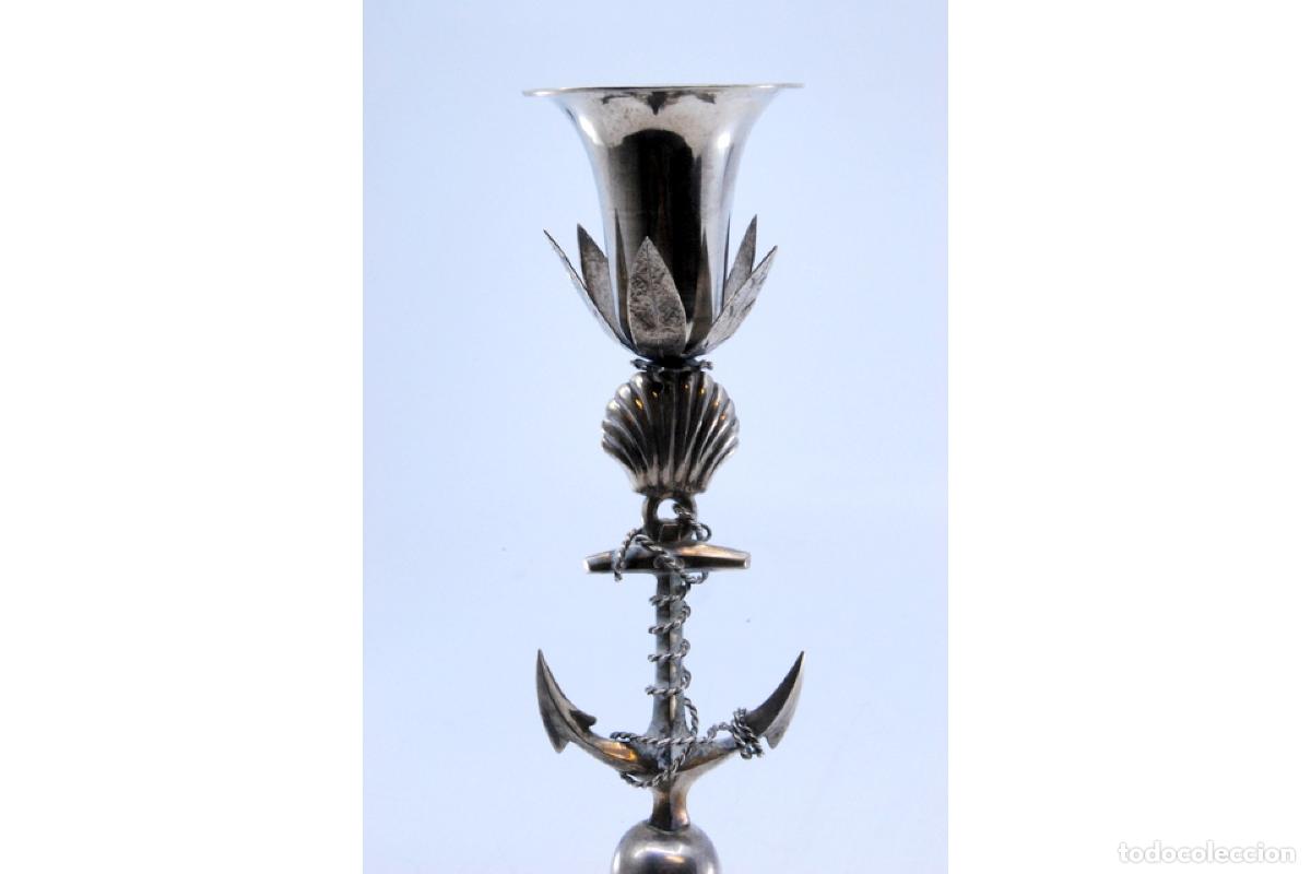 Antig&uuml;edades: soporte de plata para palillos de dientes - Foto 4